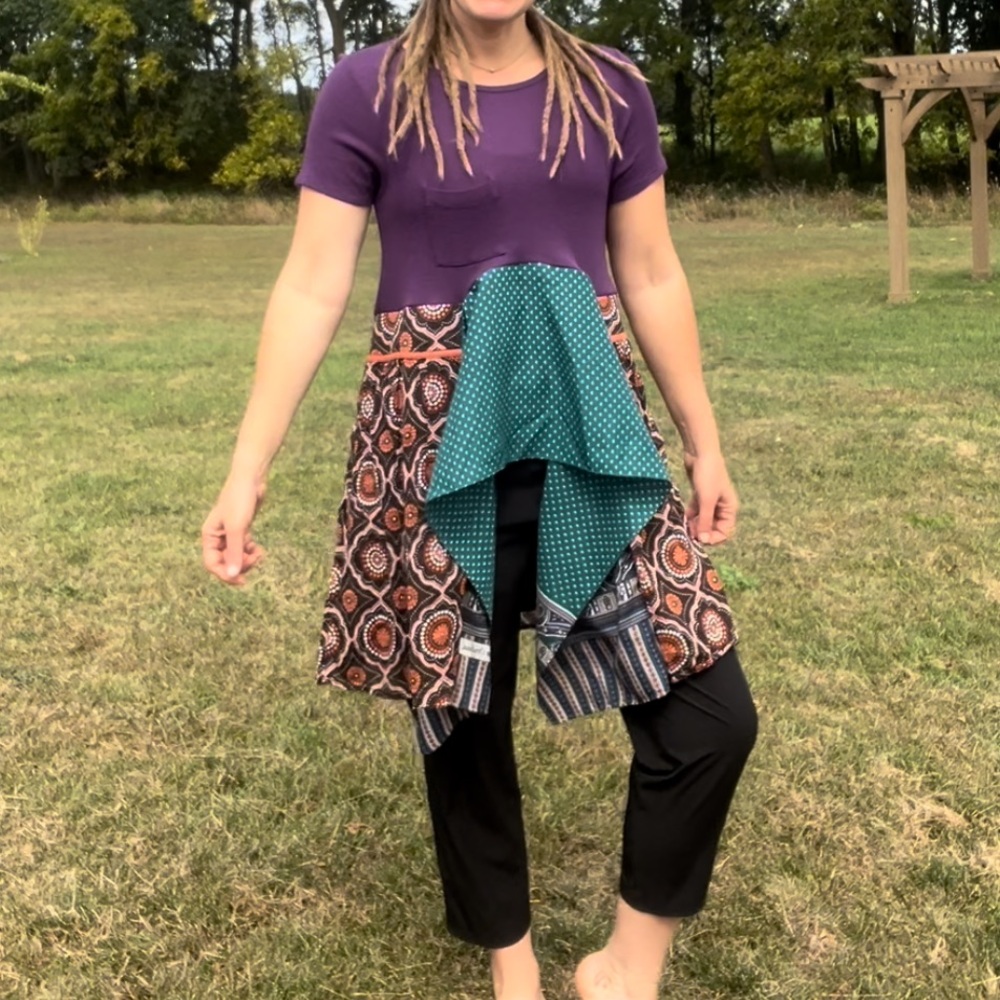 Handmade long tunic top